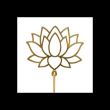 Lotus Flower Metal Bookmark