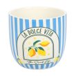 Blue Striped La Dolce Vita Plant Pot